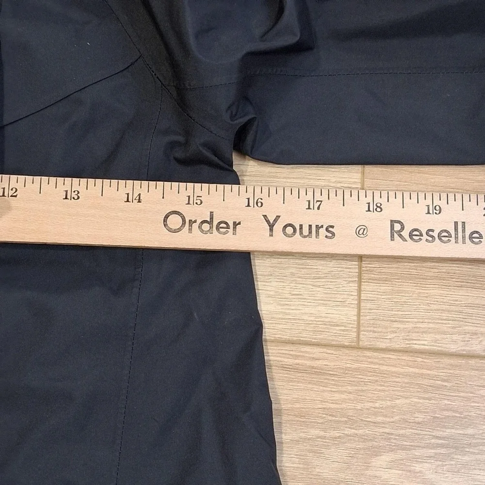 Nike Jacket Kids Small Black Hooded Windbreaker Long Running Rain Coat